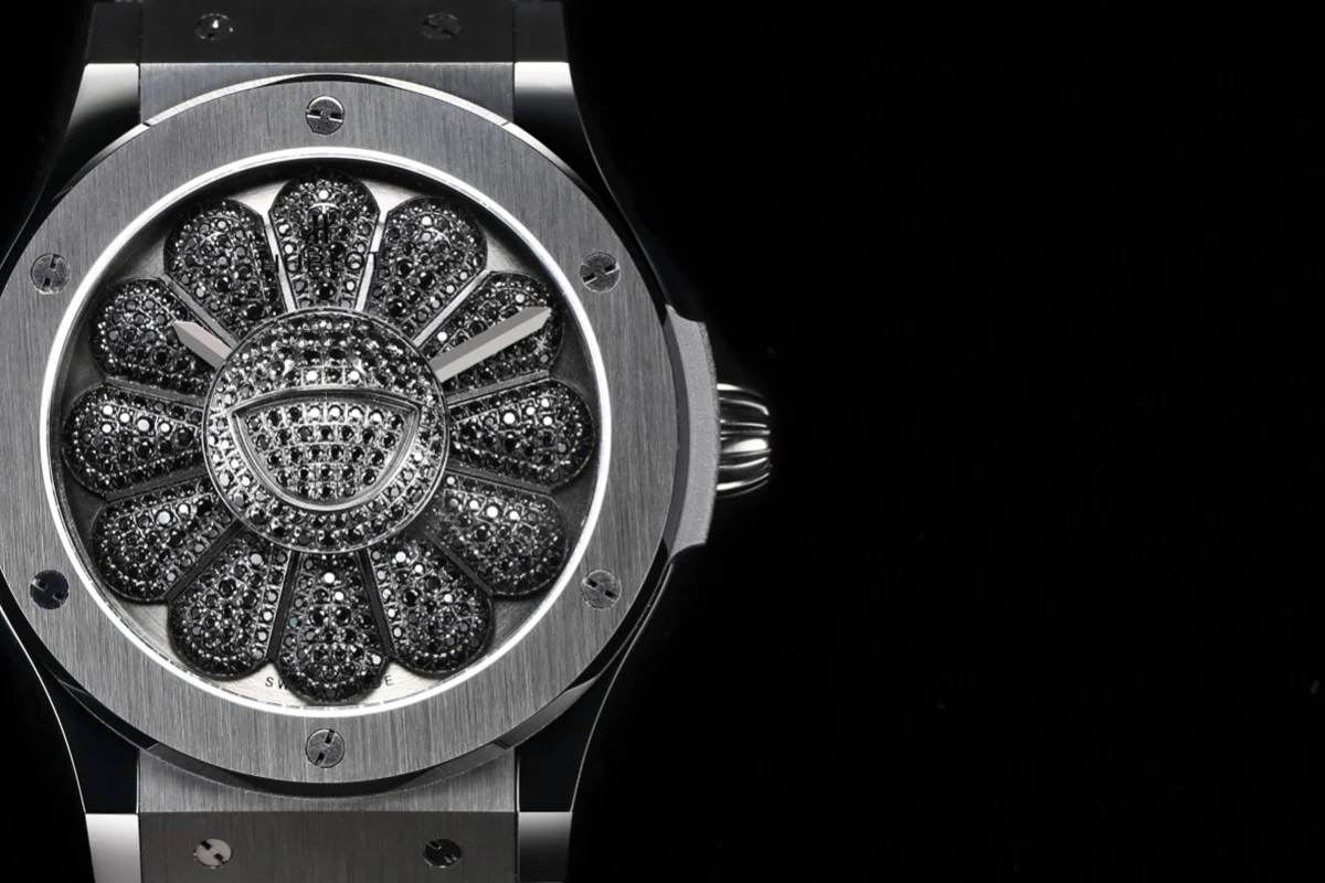 Classic Fusion Takashi Murakami 45mm Sunflower Dial on Rubber Strap