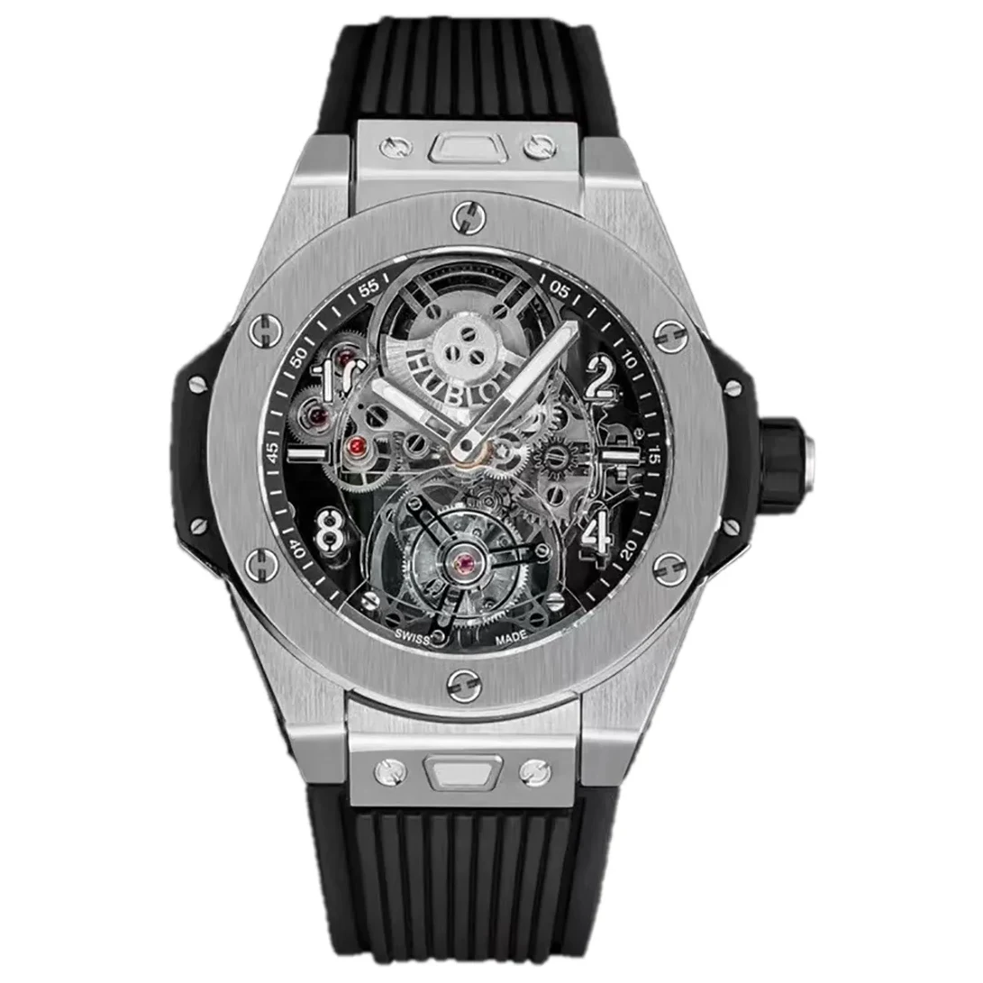 Classic Fusion Tourbillon 45mm Skeleton Dial in Steel