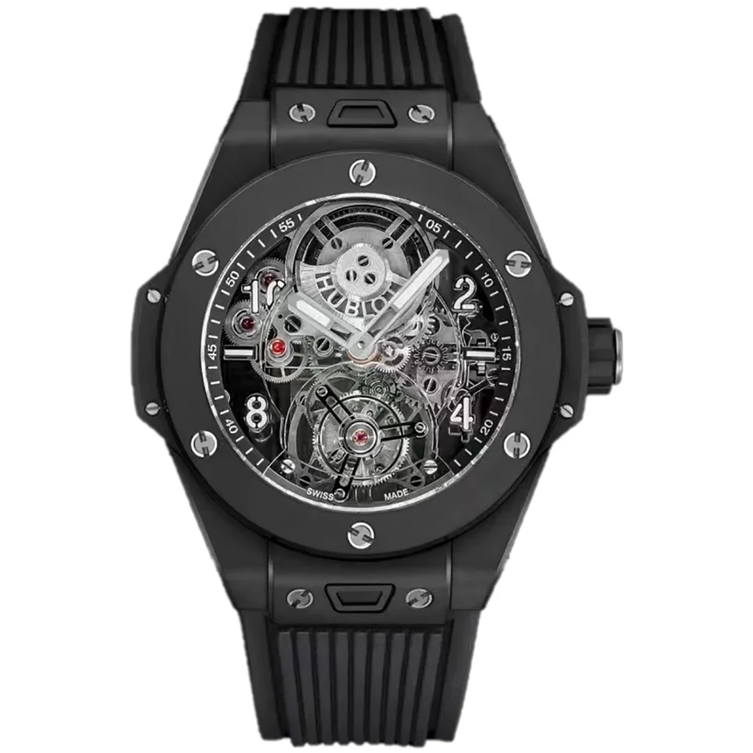 Classic Fusion Tourbillon 45mm with Ceramic Bezel Skeleton Dial in Ceramic