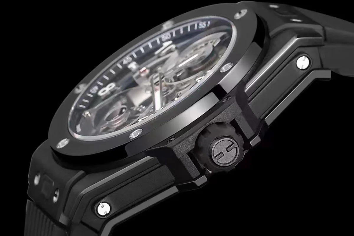 Classic Fusion Tourbillon 45mm with Ceramic Bezel Skeleton Dial in Ceramic
