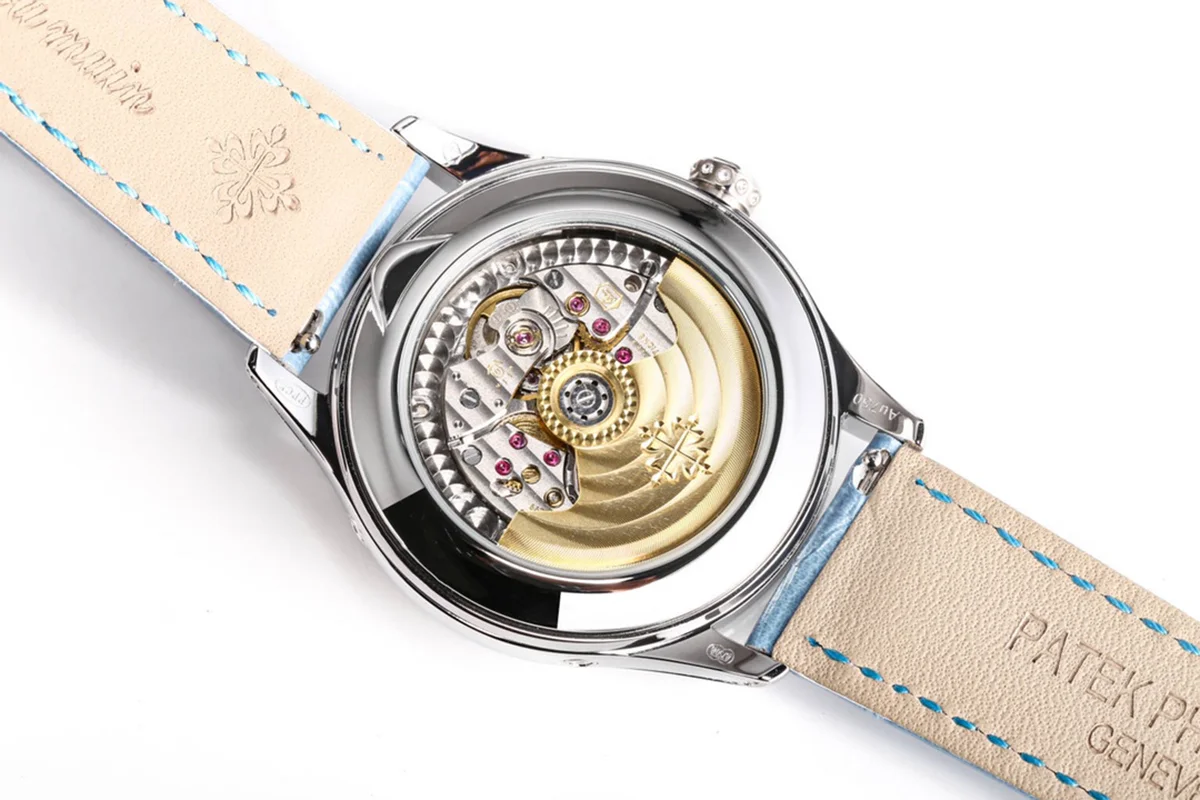 Complications 4948G Annual Calendar Moonphase White Dial in White Gold on Leather Strap
