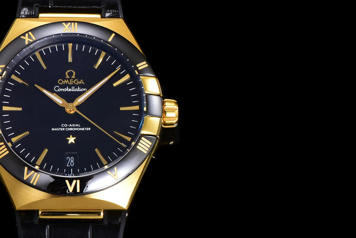 Constellation Co-Axial Master Chronometer 41mm Black Dial in Yellow Gold