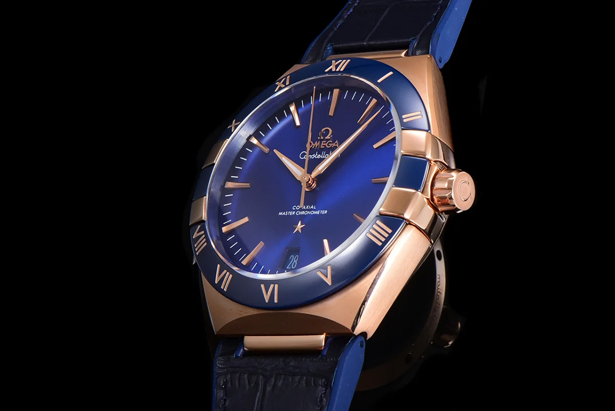 Constellation Co-Axial Master Chronometer 41mm Blue Dial in Rose Gold