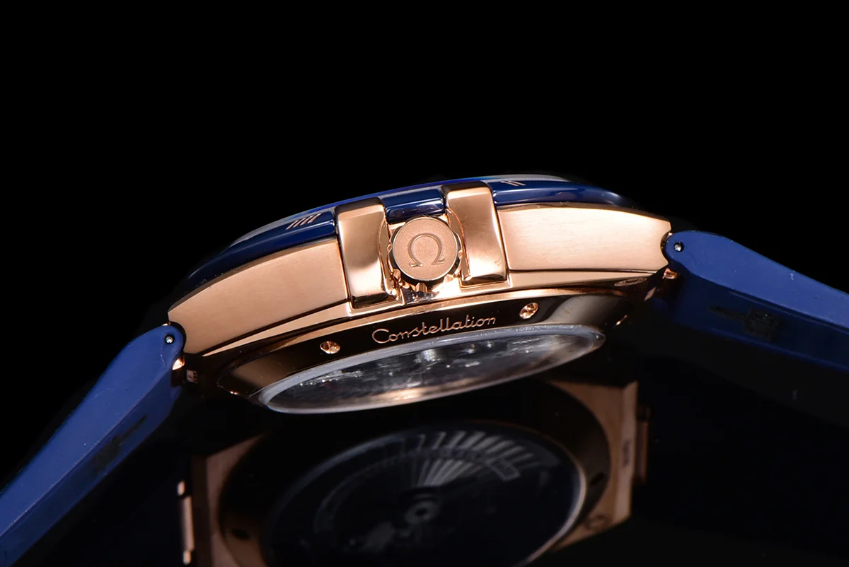 Constellation Co-Axial Master Chronometer 41mm Blue Dial in Rose Gold