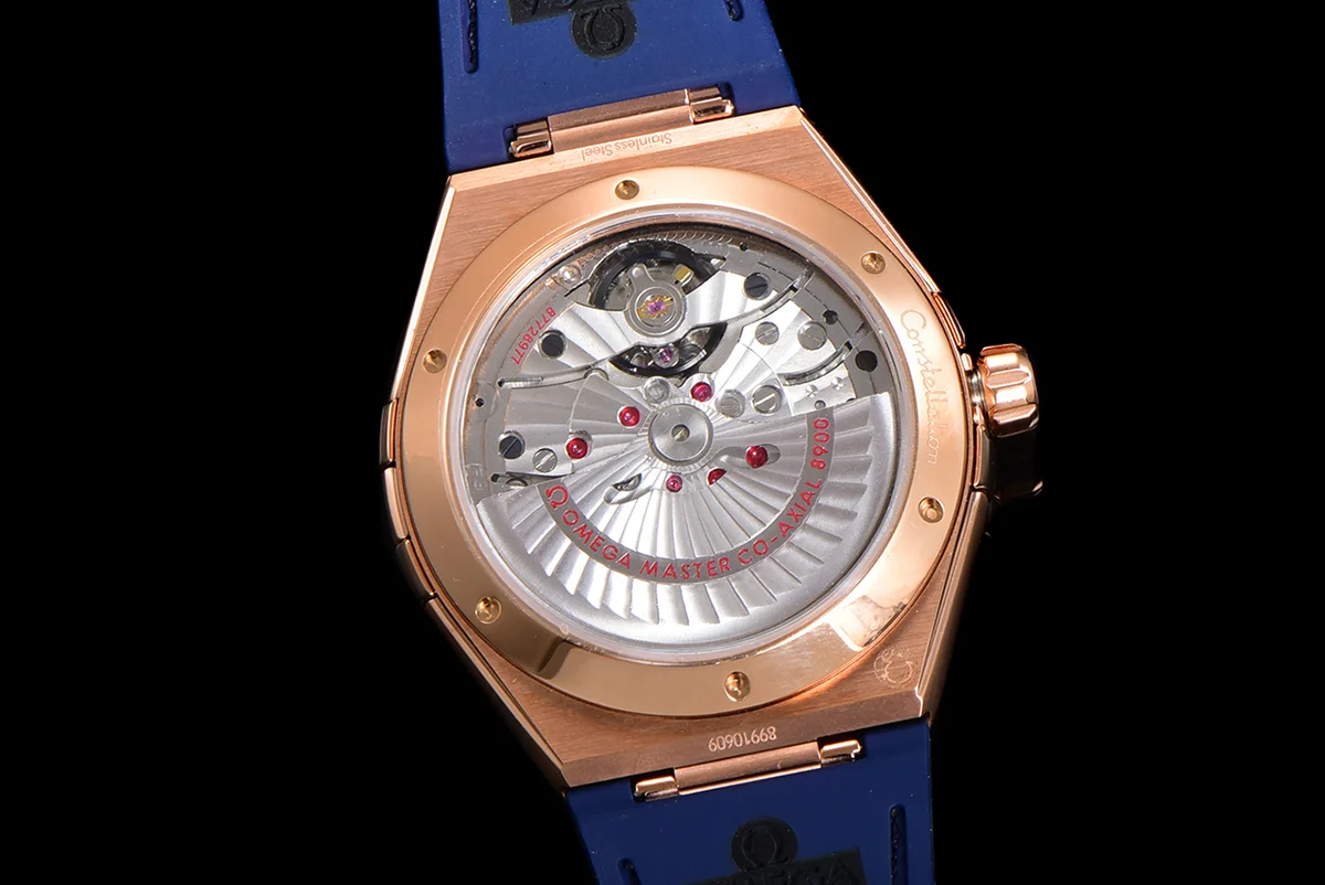 Constellation Co-Axial Master Chronometer 41mm Blue Dial in Rose Gold