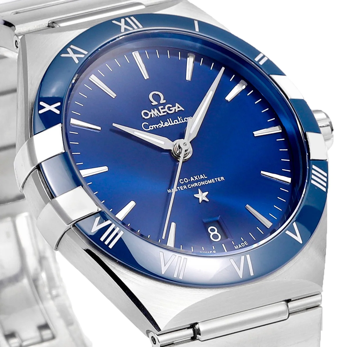 Constellation Co-Axial Master Chronometer 41mm Blue Dial with Ceramic Bezel on Bracelet
