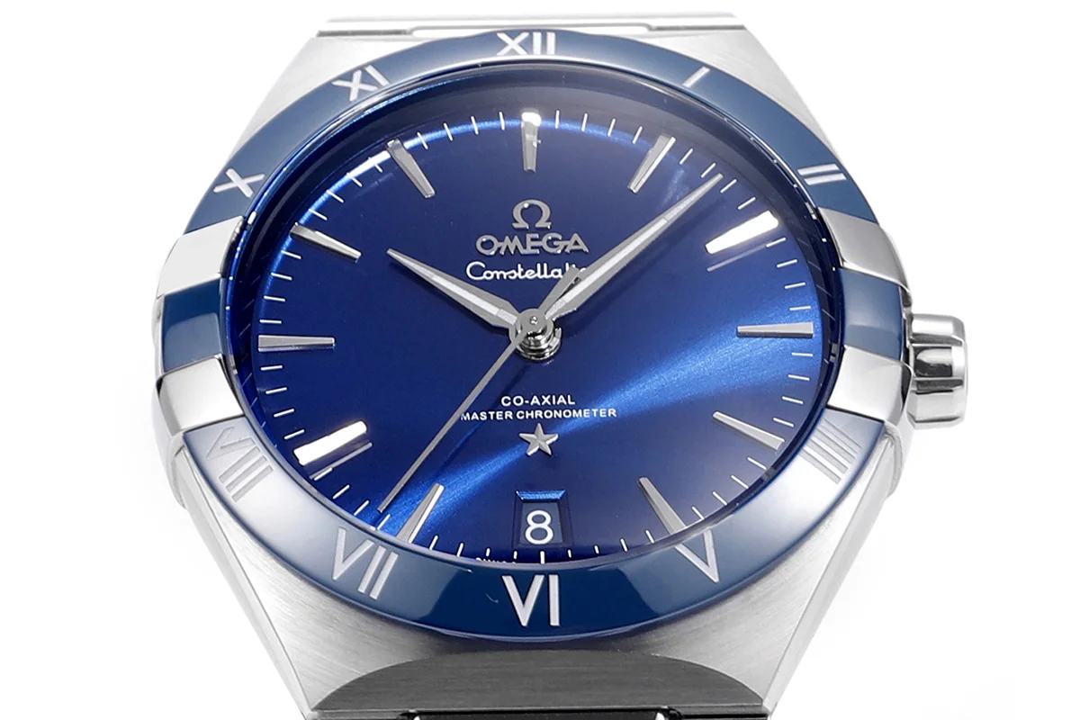 Constellation Co-Axial Master Chronometer 41mm Blue Dial with Ceramic Bezel on Bracelet