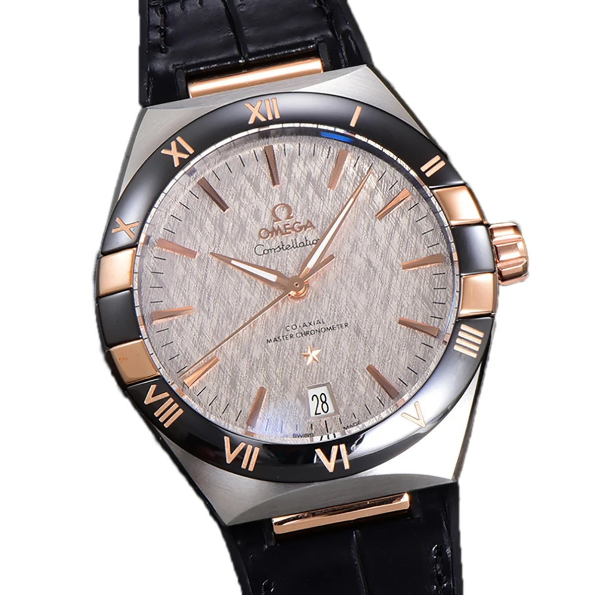 Constellation Co-Axial Master Chronometer 41mm White Dial in Steel/Rose Gold