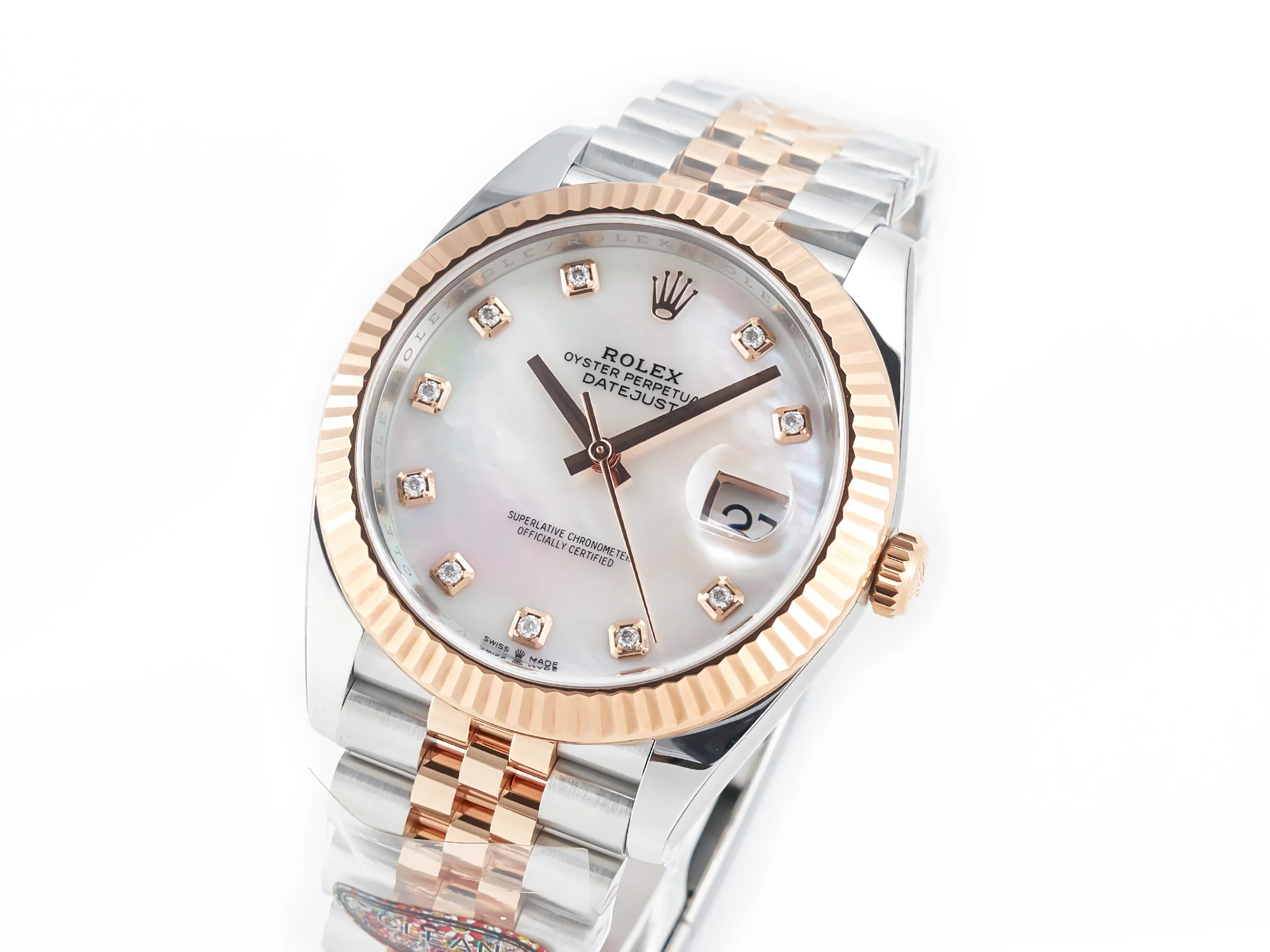 Datejust 126331 41mm 904L SS/RG Clean 1:1 Best Edition MOP Diamond Dial on Jubilee Bracelet VR3235