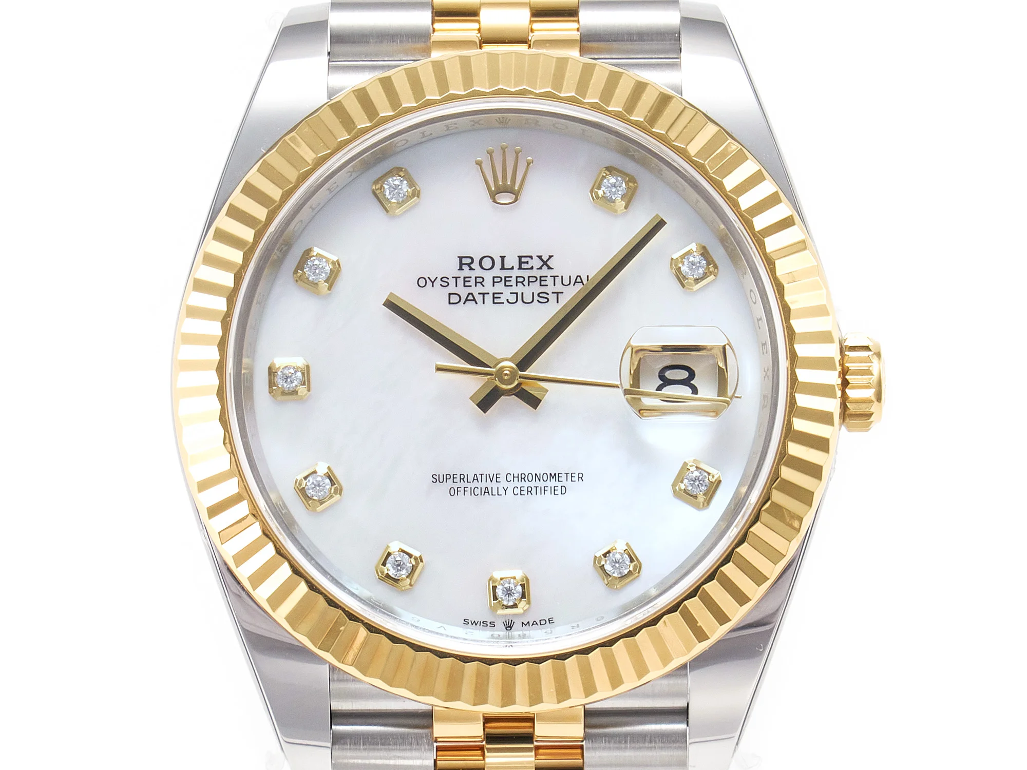 Datejust 126331 41mm 904L SS/YG Clean 1:1 Best Edition MOP Diamond Dial on Jubilee Bracelet VR3235