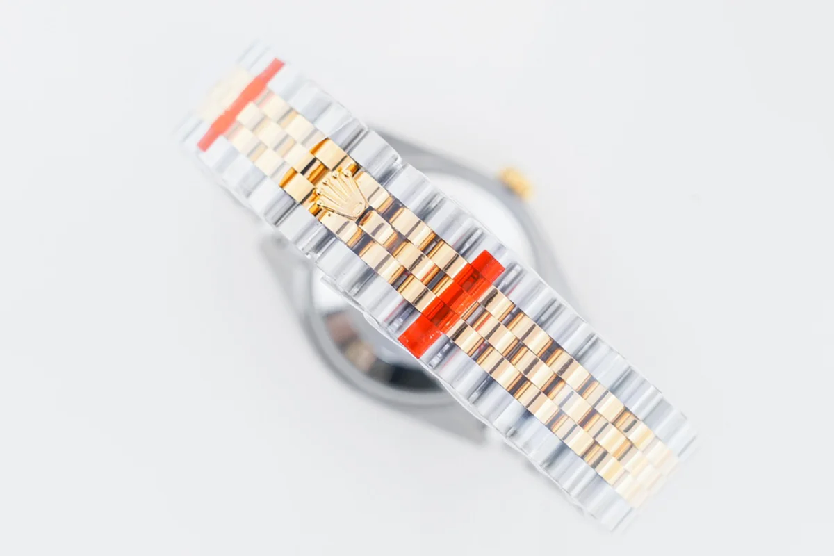Datejust 31 278273 Olive Green Floral Motiff Dial in Yellow Gold/Steel