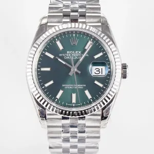 DateJust 36 126200 904L SS VSF 1:1 Best Edition Green Dial on Jubilee Bracelet VS3235