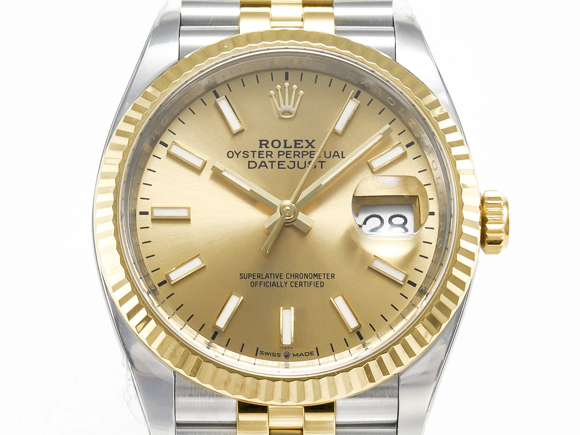 DateJust 36 126233 Clean 1:1 Best Edition 904L Steel YG Stick Dial on SS/YG Jubilee Bracelet VR3235