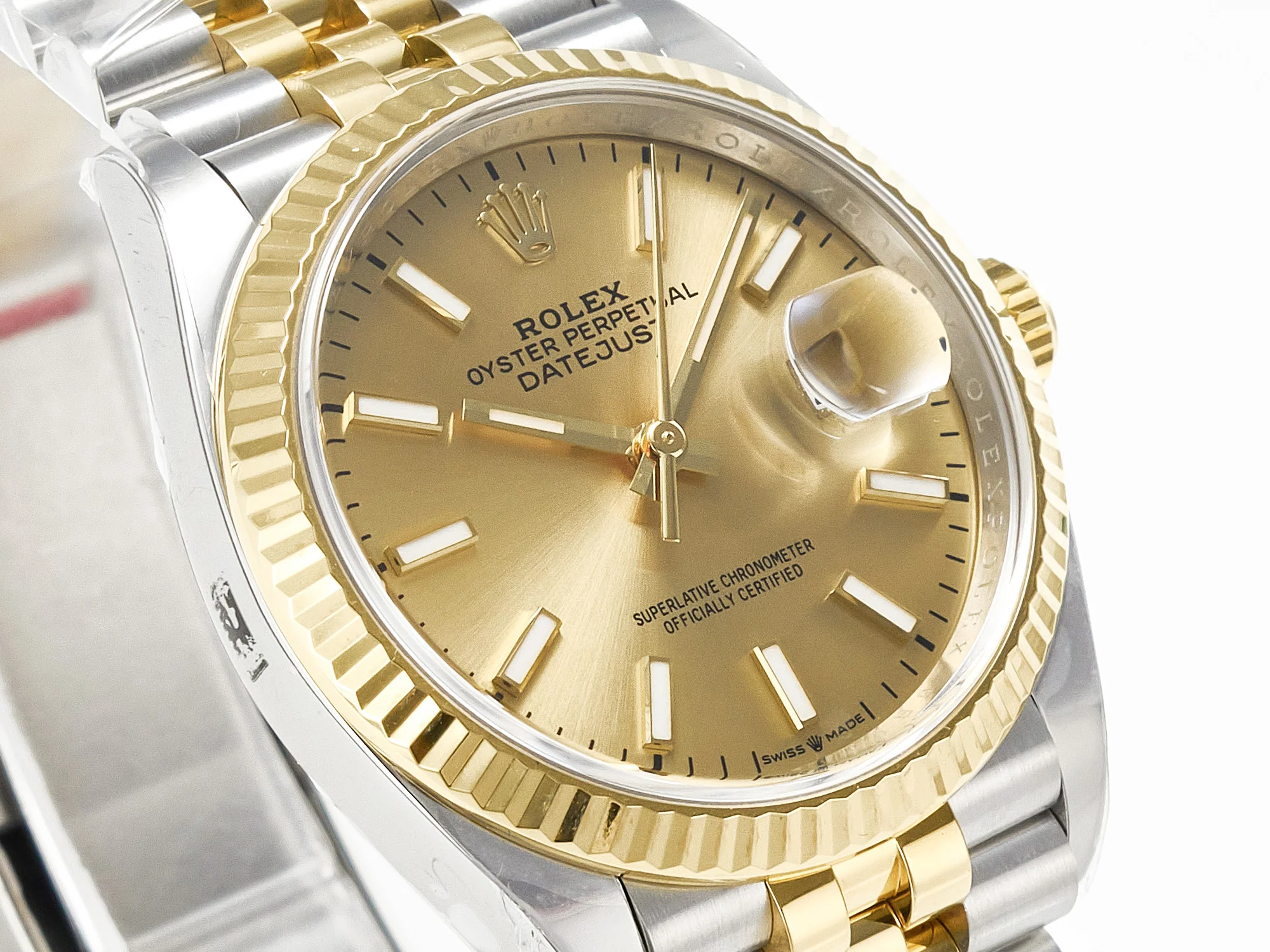 DateJust 36 126233 Clean 1:1 Best Edition 904L Steel YG Stick Dial on SS/YG Jubilee Bracelet VR3235