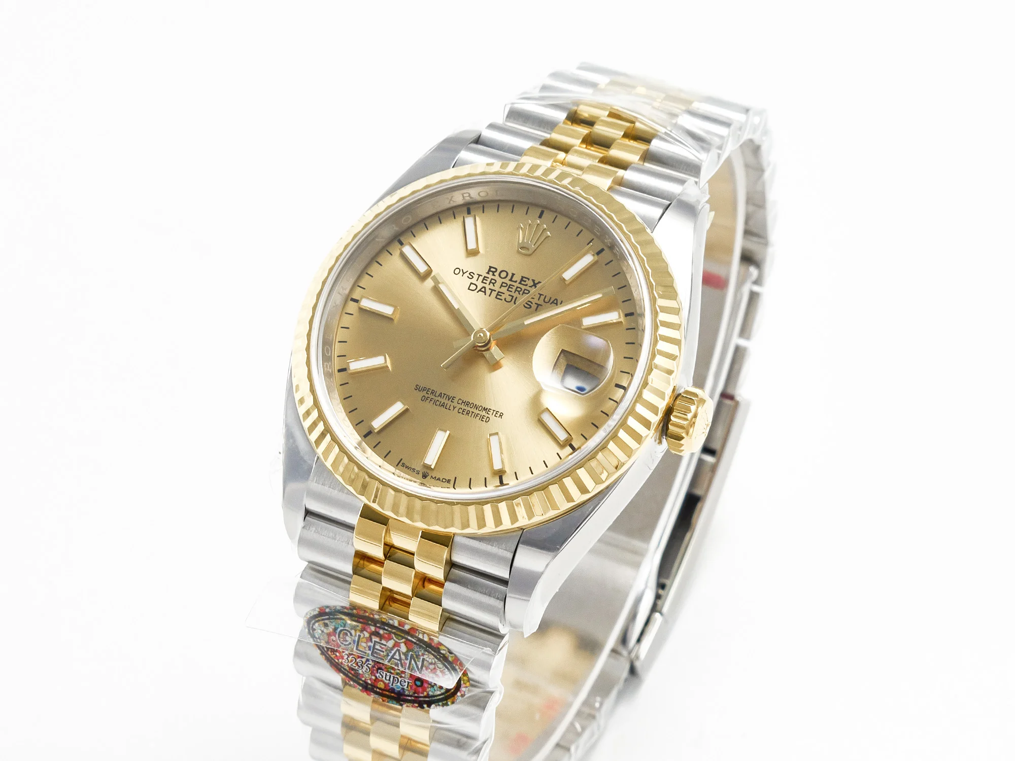 DateJust 36 126233 Clean 1:1 Best Edition 904L Steel YG Stick Dial on SS/YG Jubilee Bracelet VR3235
