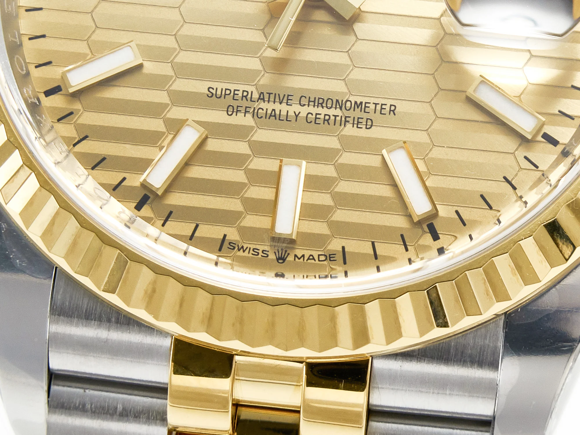 DateJust 36 126233 Clean 1:1 Best Edition 904L Steel YG Textured Stick Dial on SS/YG Jubilee Bracelet VR3235