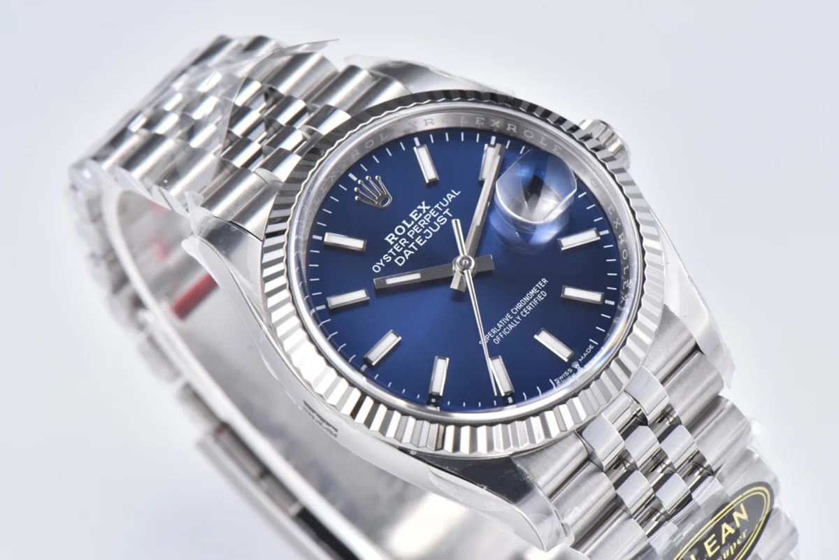 Datejust 36 126234 Bright Blue Dial with Stick Marker in Steel in Jubilee Bracelet