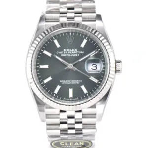 Datejust 36 126334 Mint Green Dial Stick on Jubilee Bracelet