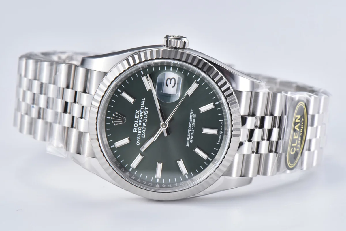 Datejust 36 126334 Mint Green Dial Stick on Jubilee Bracelet