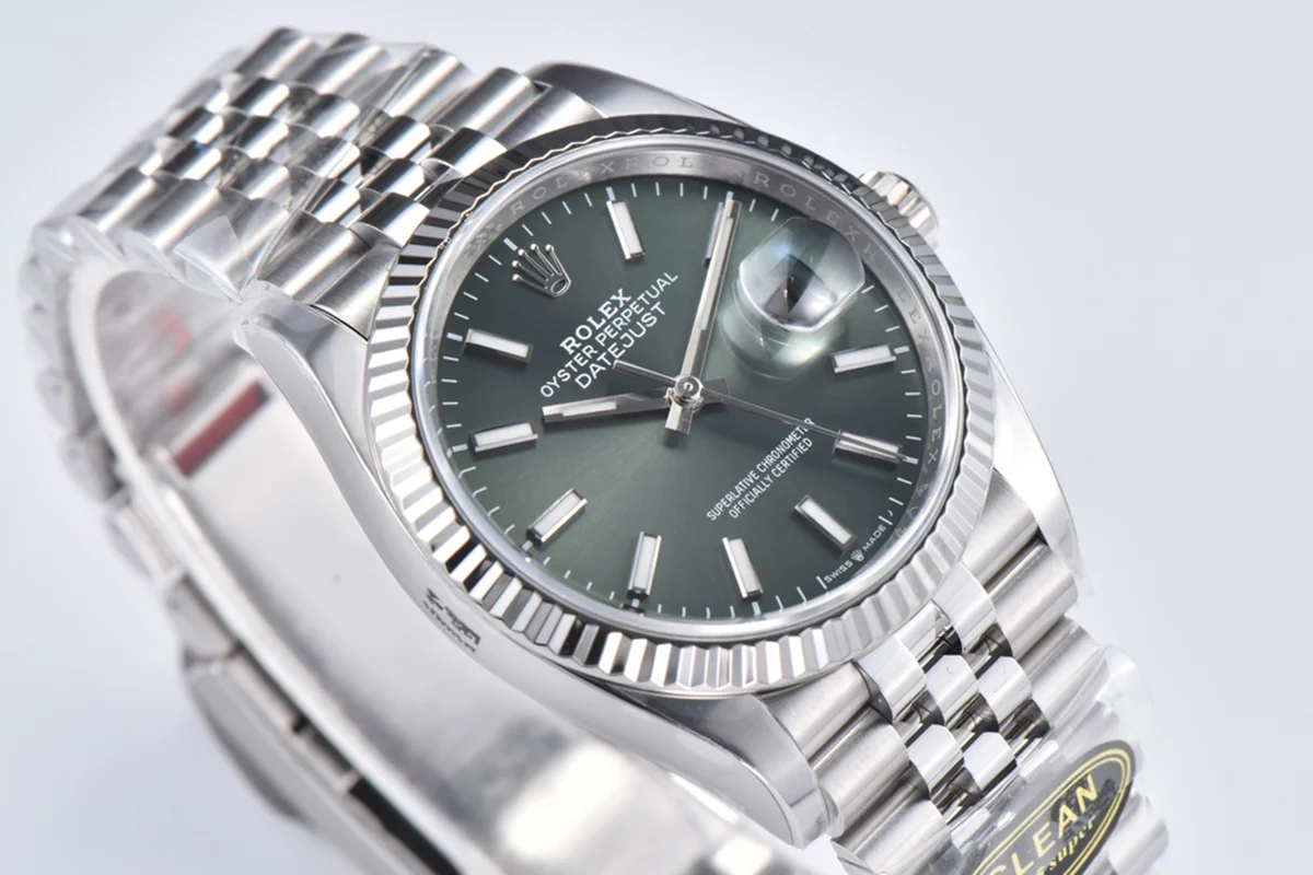 Datejust 36 126334 Mint Green Dial Stick on Jubilee Bracelet