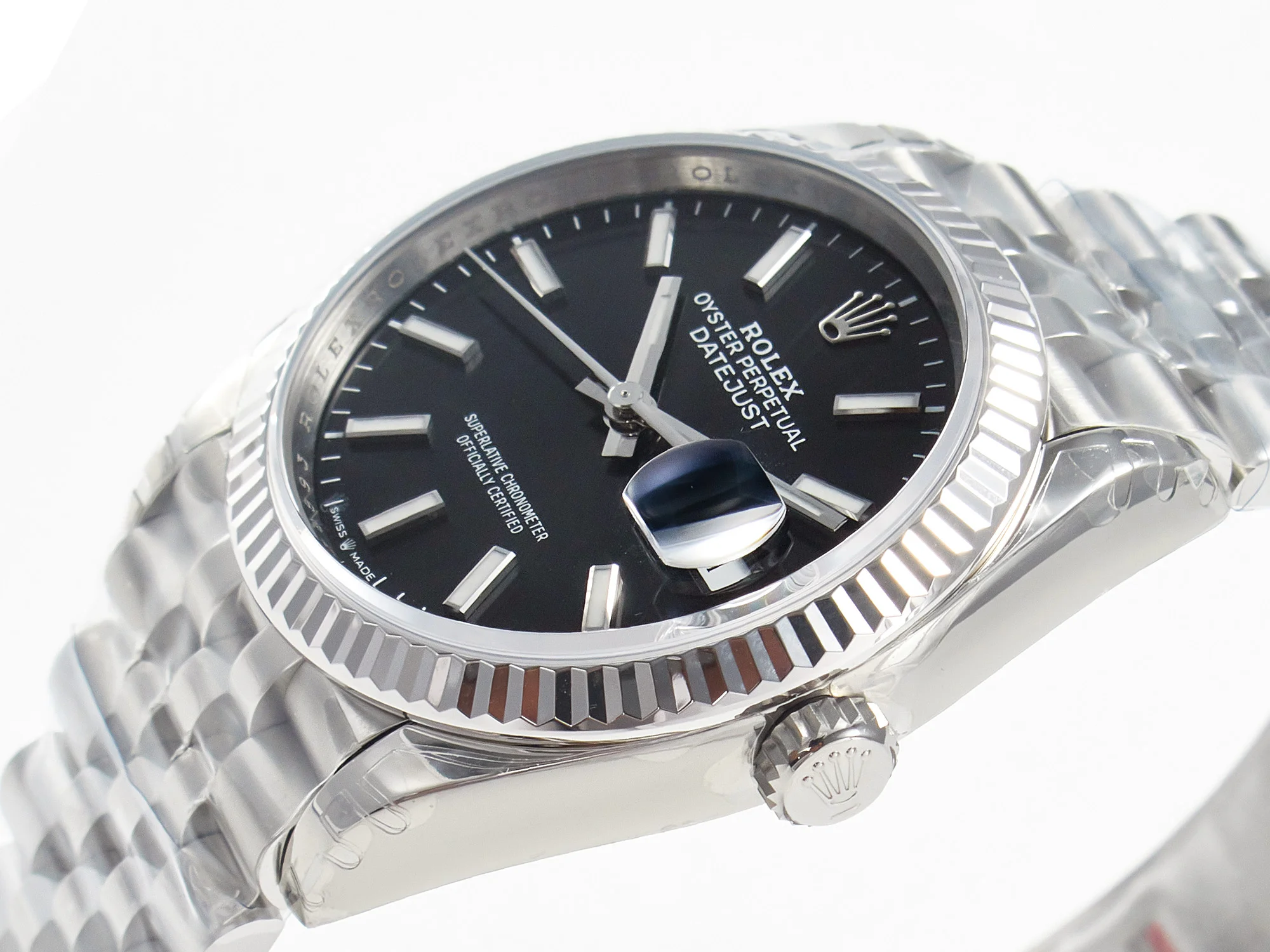 DateJust 36 SS 116234 VSF 1:1 Best Edition 904L Steel Black Stick Dial on Jubilee Bracelet VS3135