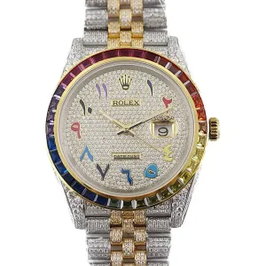 Datejust 41 126300 Diamond Dial Arabic Markers in Yellow Gold on Jubilee Bracelet