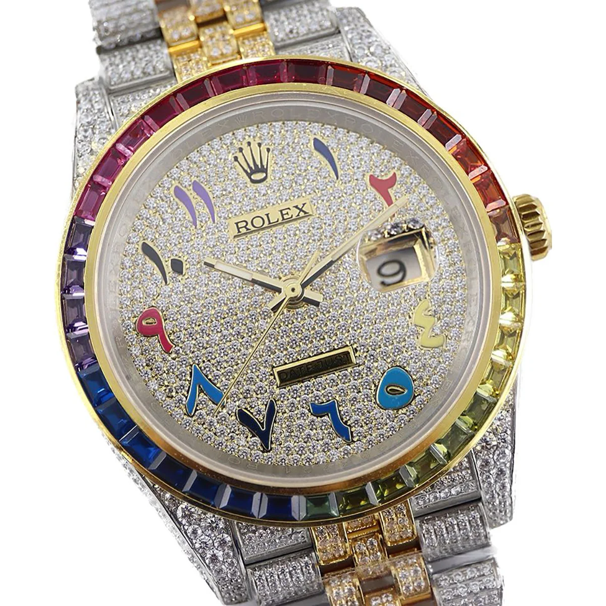 Datejust 41 126300 Diamond Dial Arabic Markers in Yellow Gold on Jubilee Bracelet