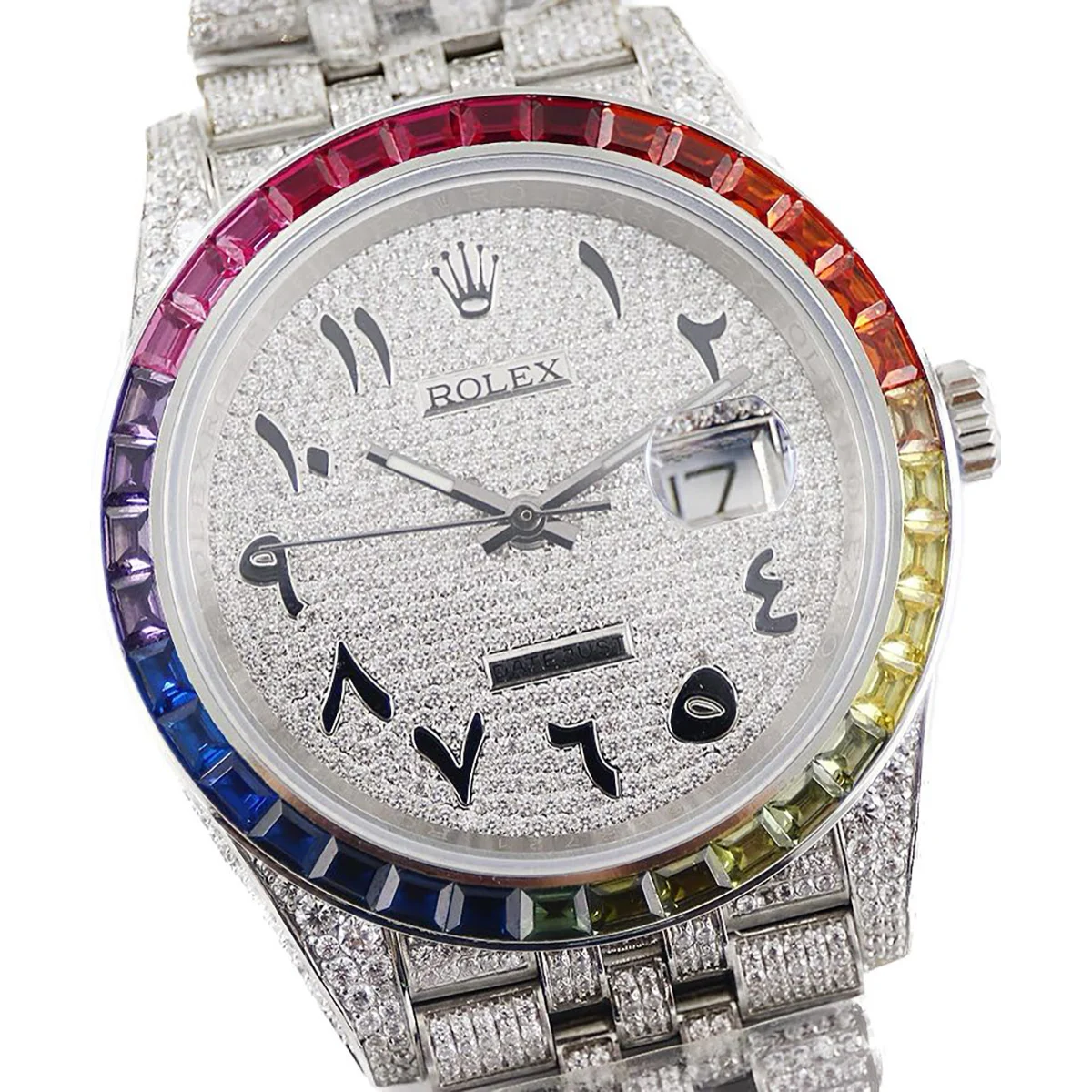 Datejust 41 126300 Diamond Dial Arabic Markers on Jubilee Bracelet