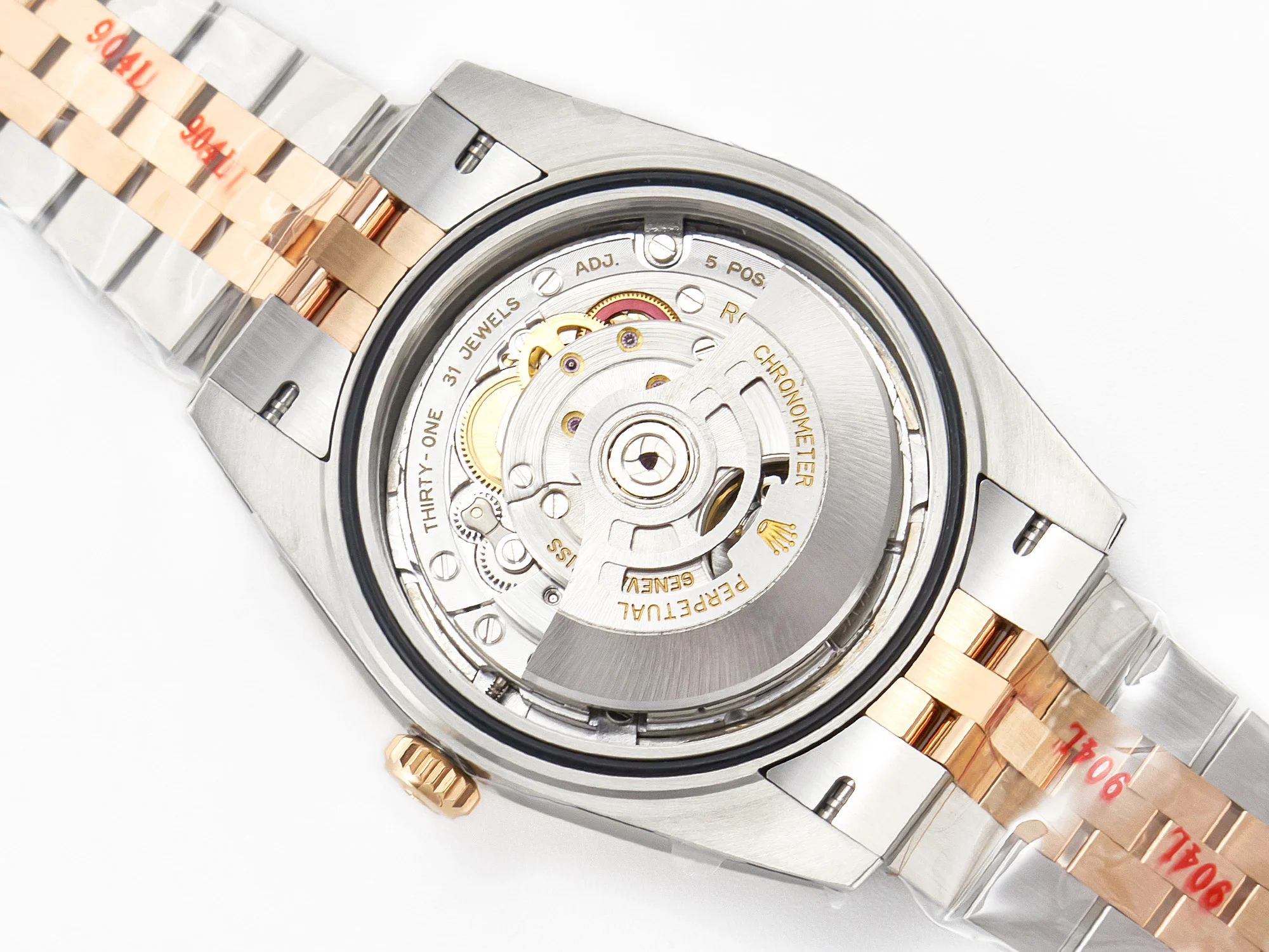 DateJust 41 126331 904L SS/RG Clean 1:1 Best Edition Steel Silver Diamond Stick Dial on Jubilee Bracelet VR3235