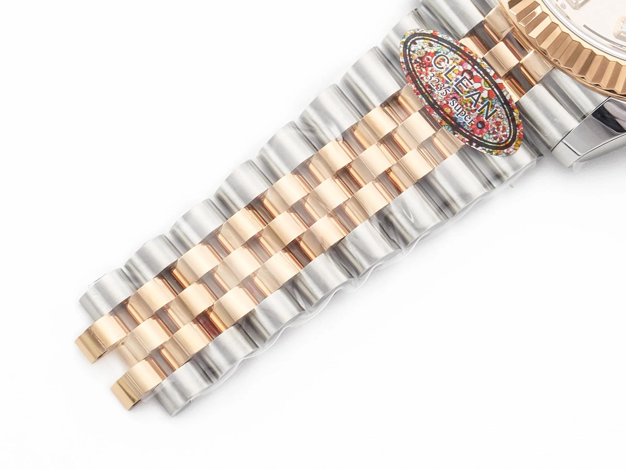 DateJust 41 126331 904L SS/RG Clean 1:1 Best Edition Steel Silver Diamond Stick Dial on Jubilee Bracelet VR3235