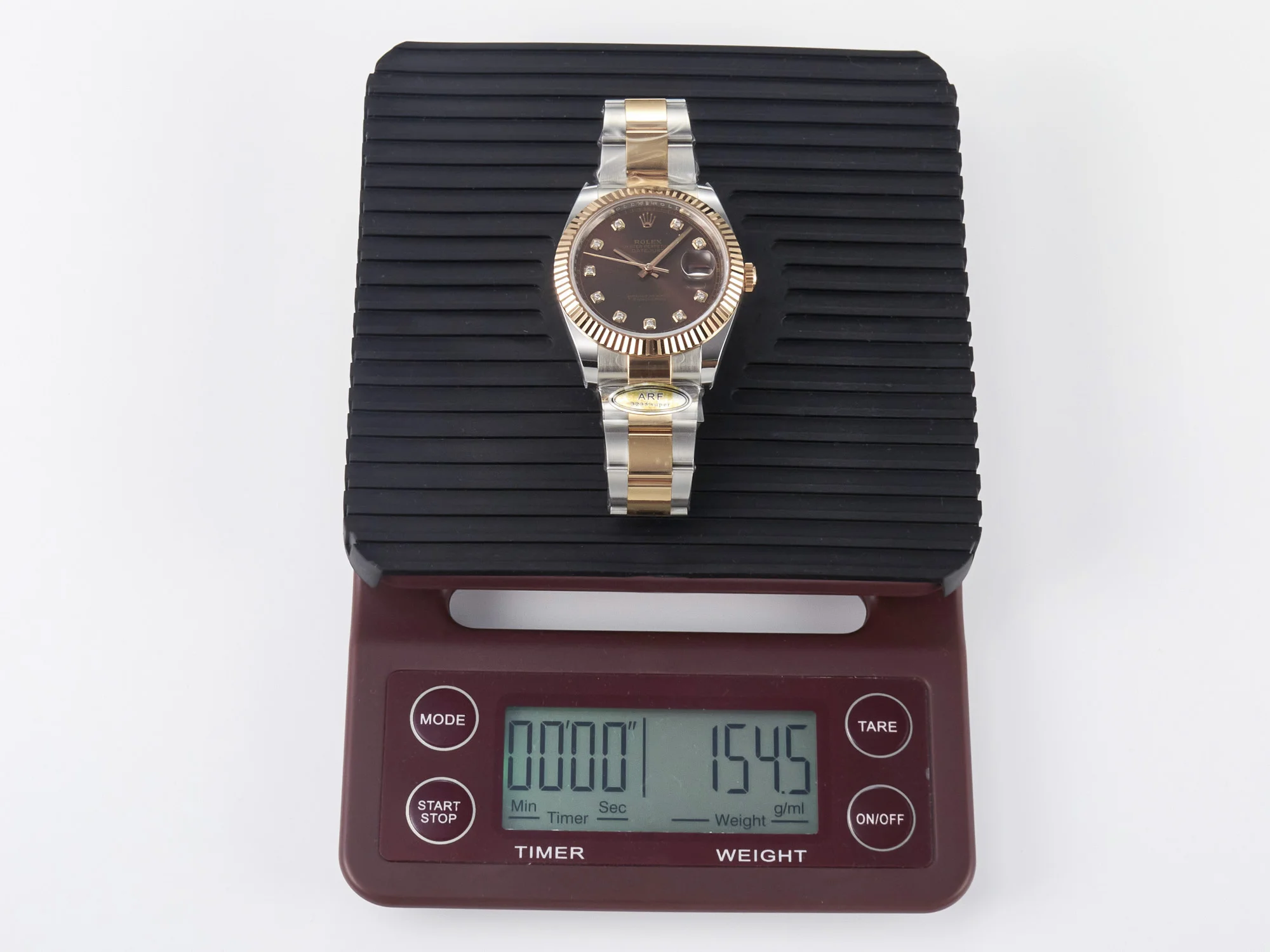 DateJust 41 126331 ARF 1:1 Best Edition 904L Steel Brown Diamonds Dial on SS/RG Oyster Bracelet SH3235(Gain Weight)