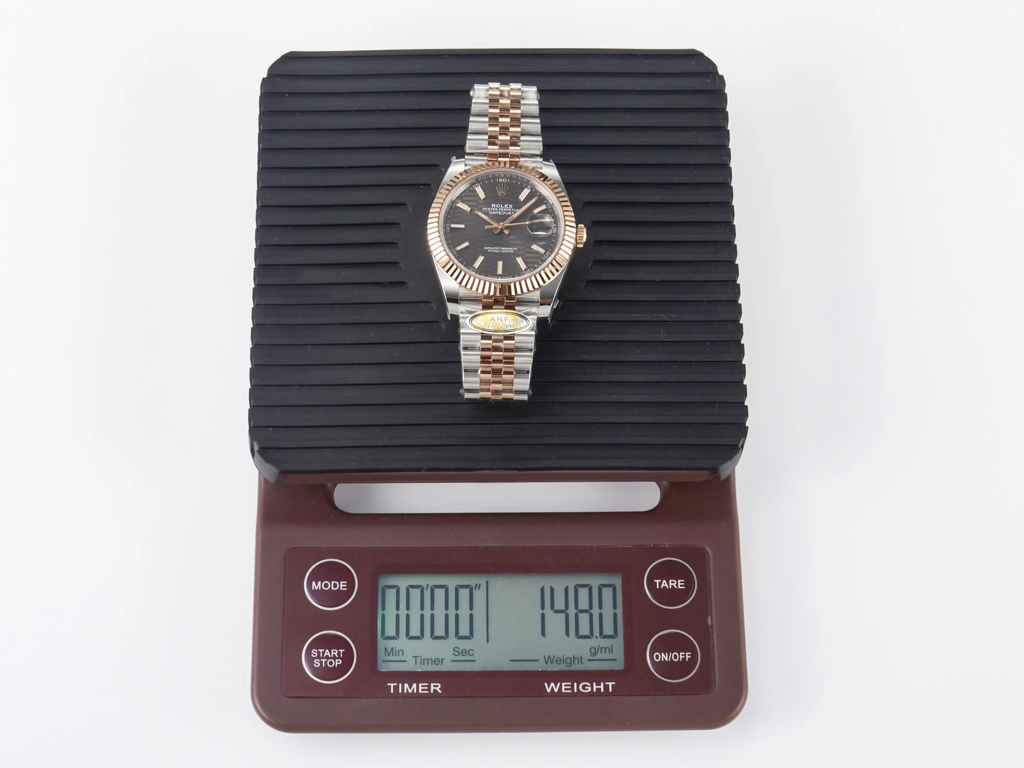 DateJust 41 126331 ARF 1:1 Best Edition 904L Steel Gray Textured Dial on SS/RG Jubilee Bracelet SH3235(Gain Weight)