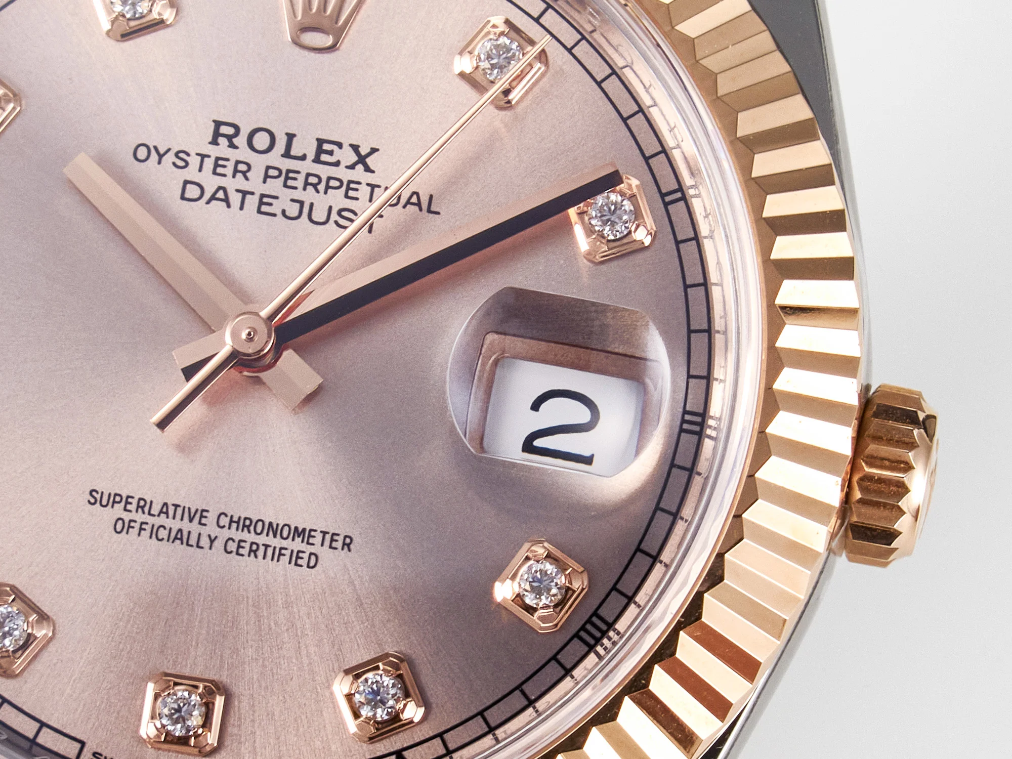 DateJust 41 126331 ARF 1:1 Best Edition 904L Steel RG Diamonds Dial on SS/RG Jubilee Bracelet SH3235(Gain Weight)