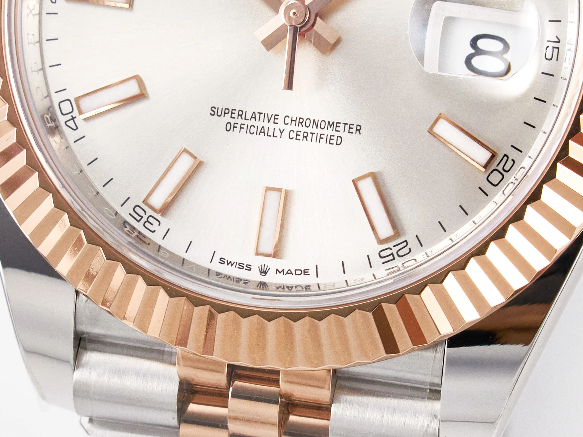 DateJust 41 126331 ARF 1:1 Best Edition 904L Steel Silver Dial on SS/RG Jubilee Bracelet SH3235(Gain Weight)