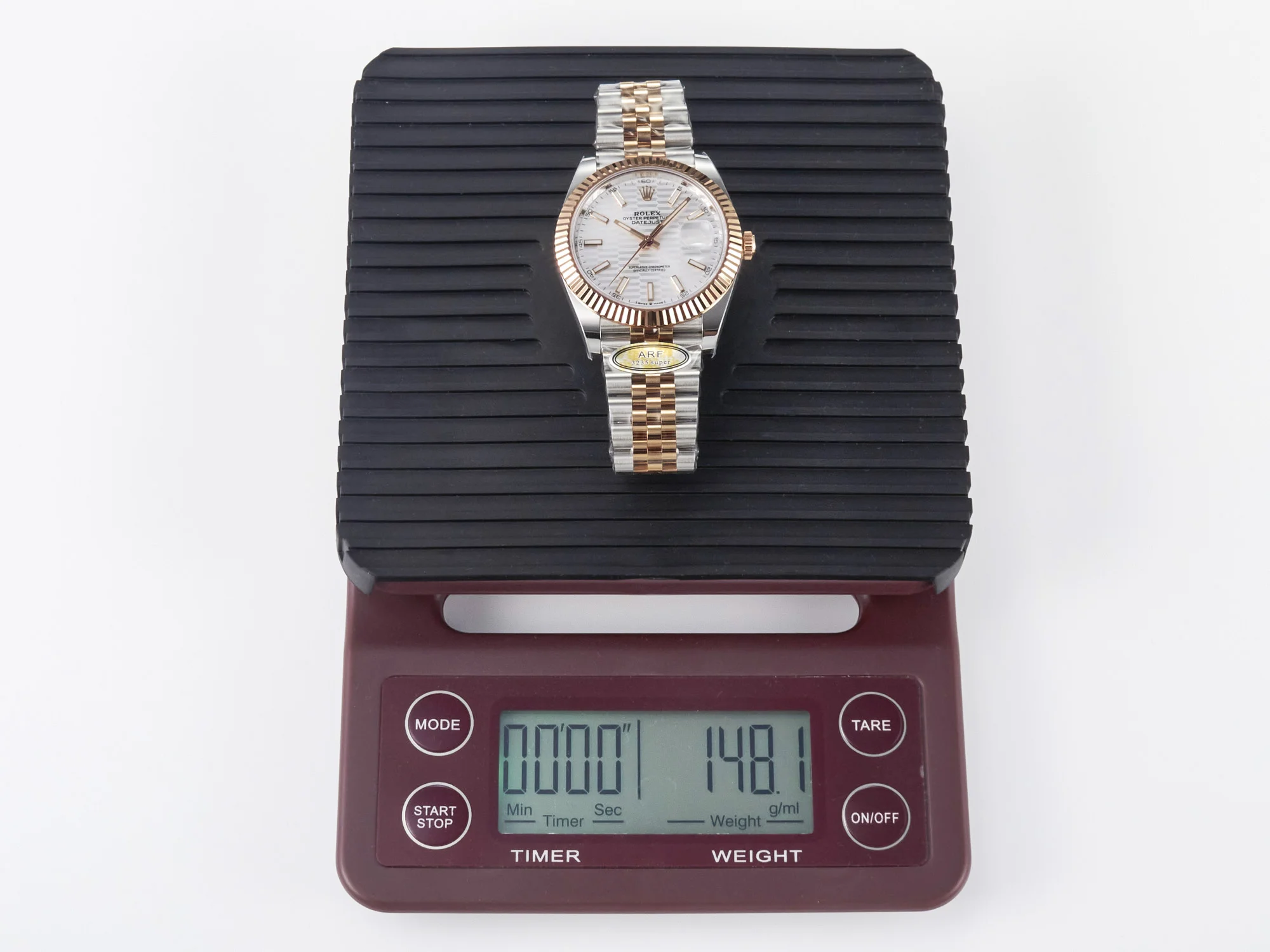 DateJust 41 126331 ARF 1:1 Best Edition 904L Steel Silver Textured Dial on SS/RG Jubilee Bracelet SH3235(Gain Weight)
