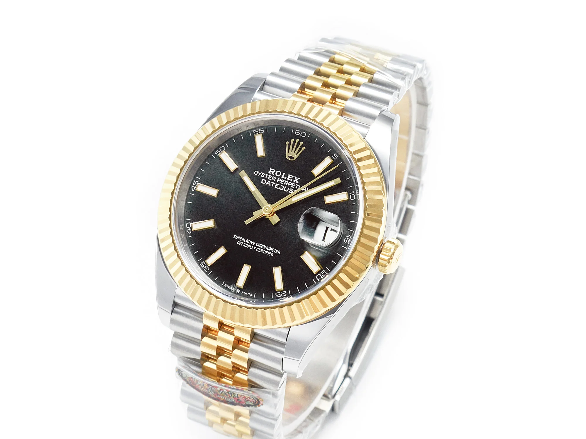 DateJust 41 126333 904L SS/RG Clean 1:1 Best Edition Steel Black Stick Dial on Jubilee Bracelet VR3235