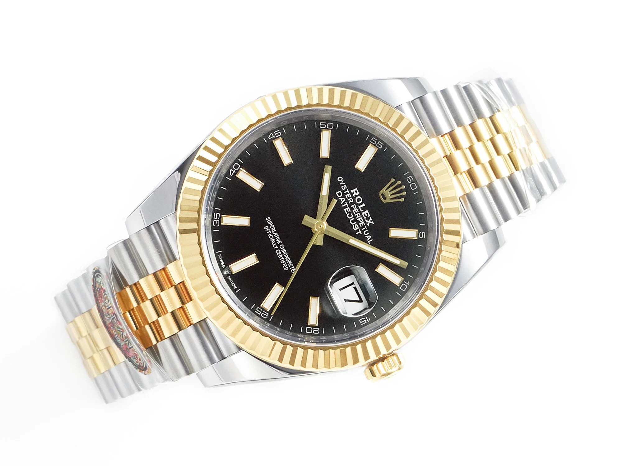 DateJust 41 126333 904L SS/RG Clean 1:1 Best Edition Steel Black Stick Dial on Jubilee Bracelet VR3235