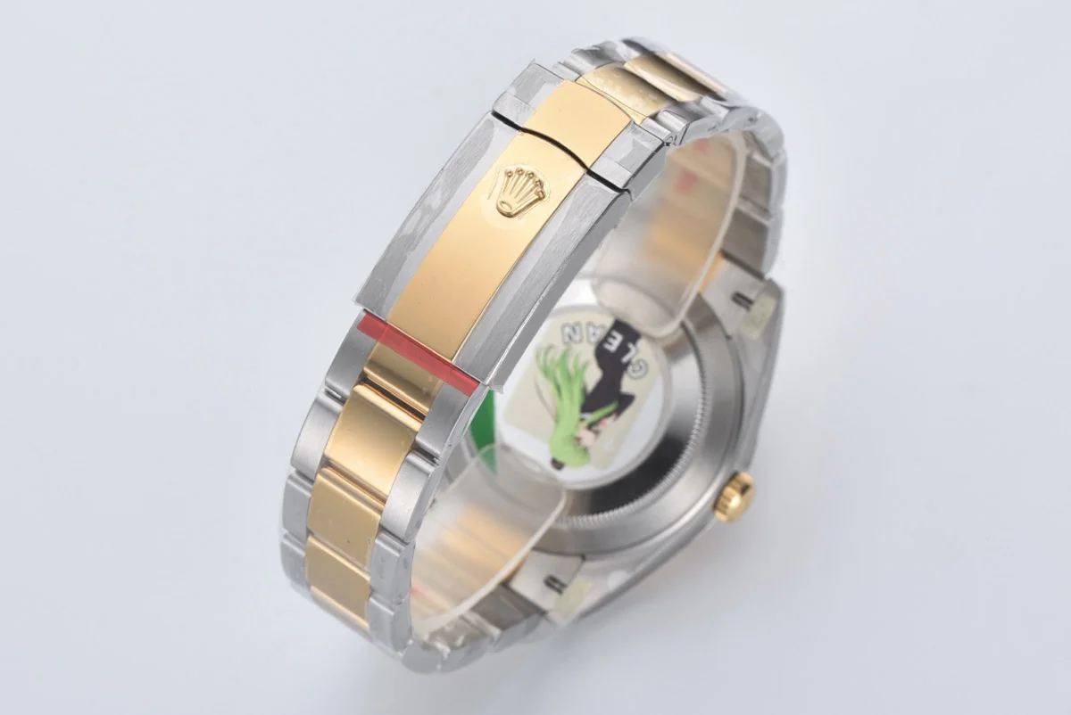 Datejust 41 126333 Champagne Motif Dial Stick Markers in Yellow/Steel on Oyster Bracelet