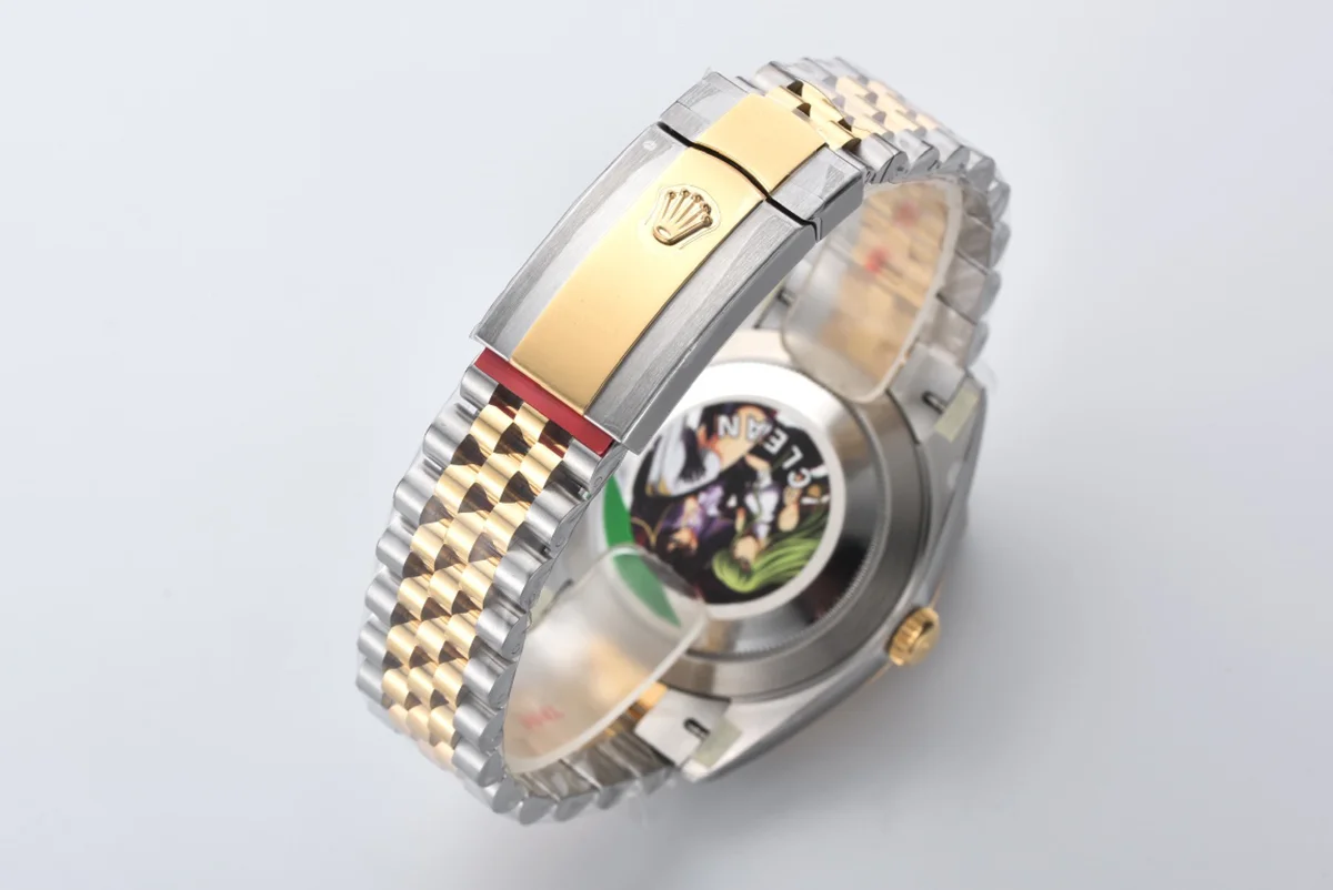 Datejust 41 126333 Champagne Motif Dial Stick Markers in Yellow/Steel on Jubilee Bracelet