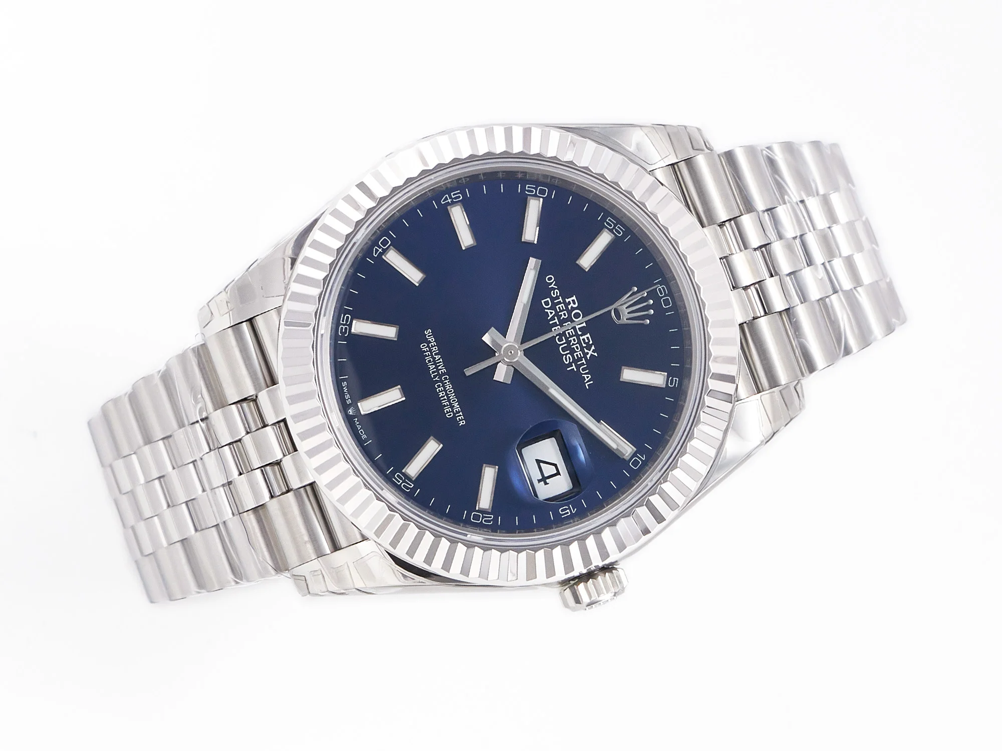 DateJust 41 126334 904L SS VSF 1:1 Best Edition Blue Dial on Jubilee Bracelet VS3235 V2 (133g)