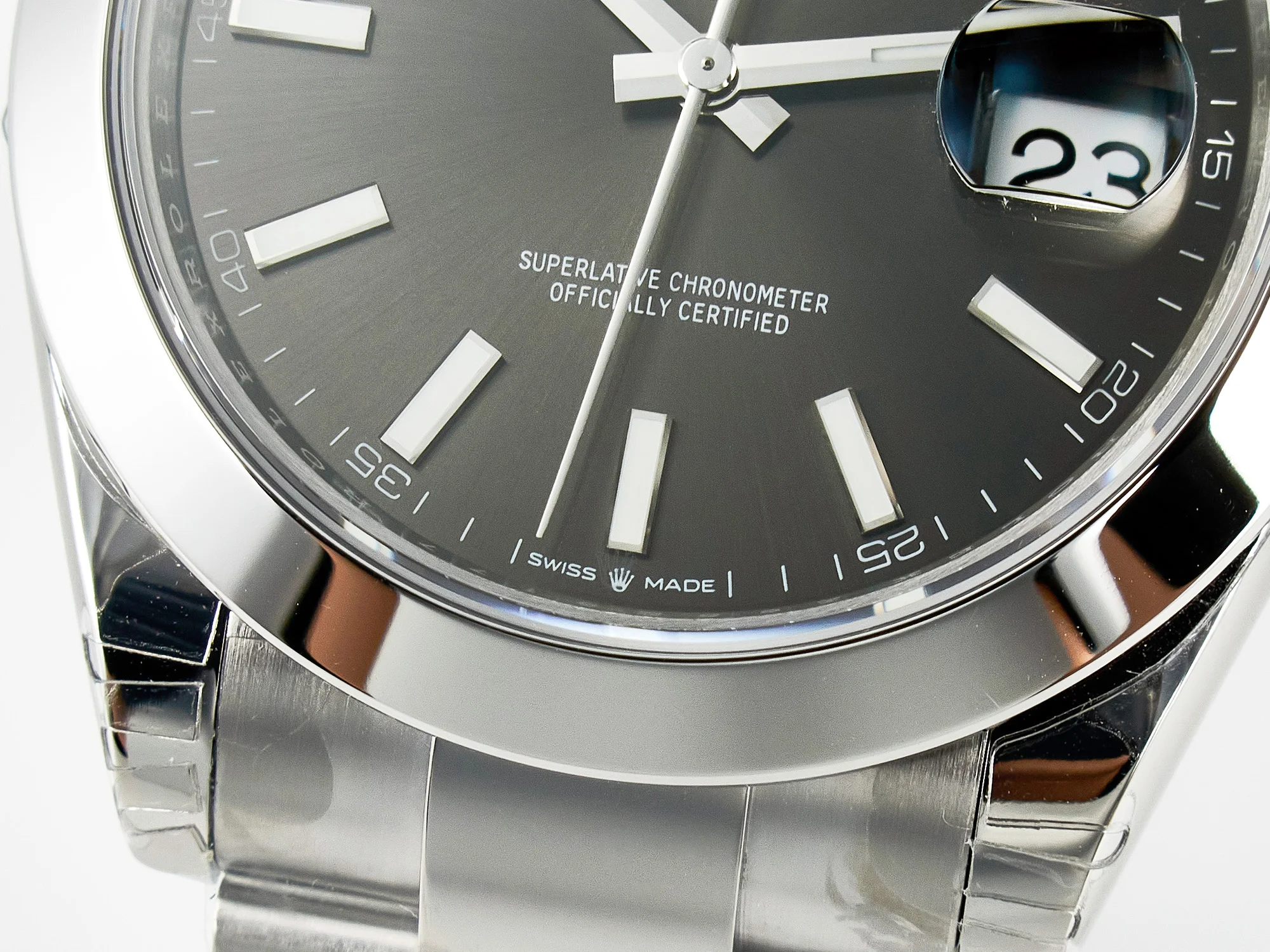 DateJust 41 126334 904L SS VSF 1:1 Best Edition Gray Dial on Oyster Bracelet VS3235