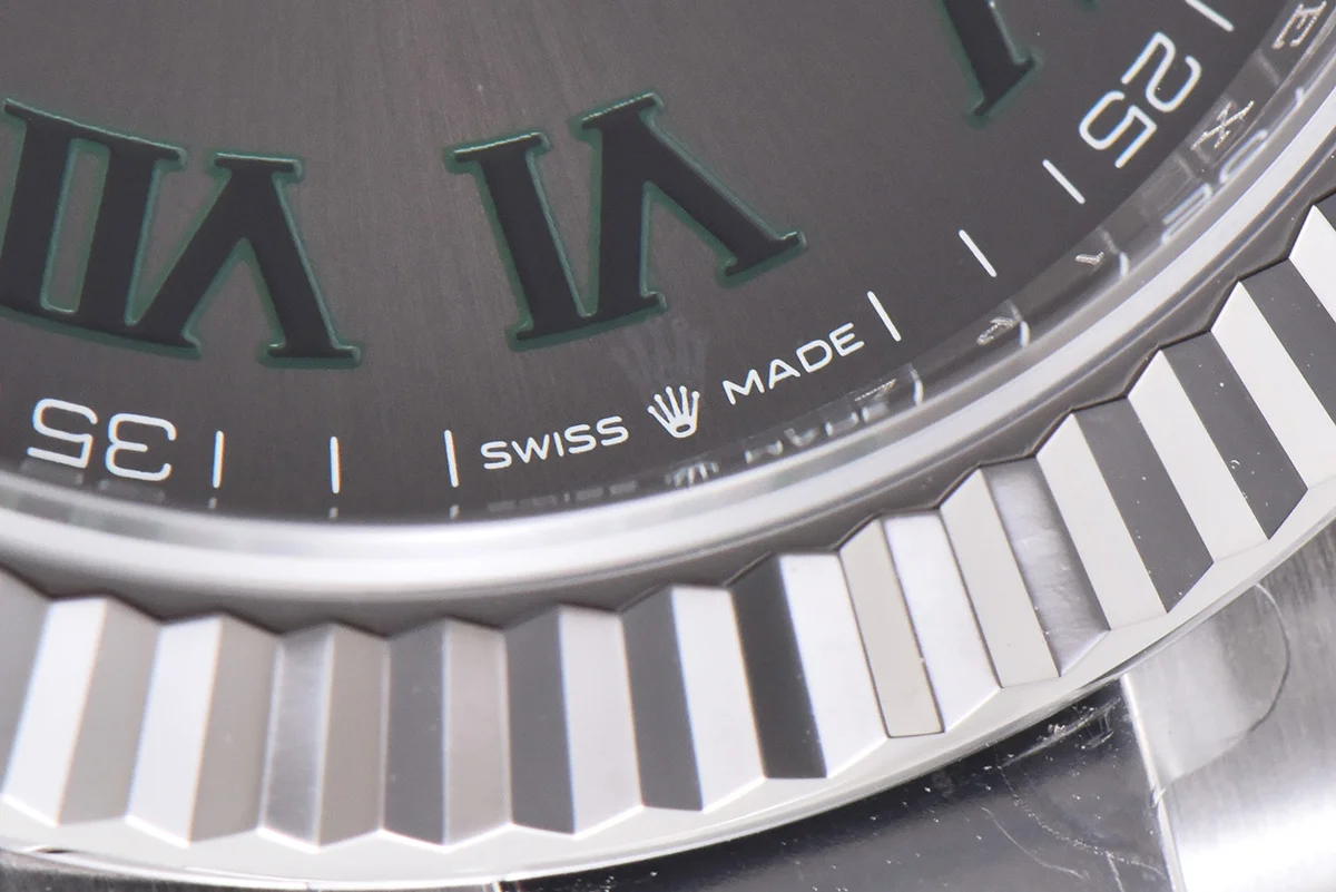 Datejust 41 126334 Slate Dial Stick Markers on Oyster Bracelet