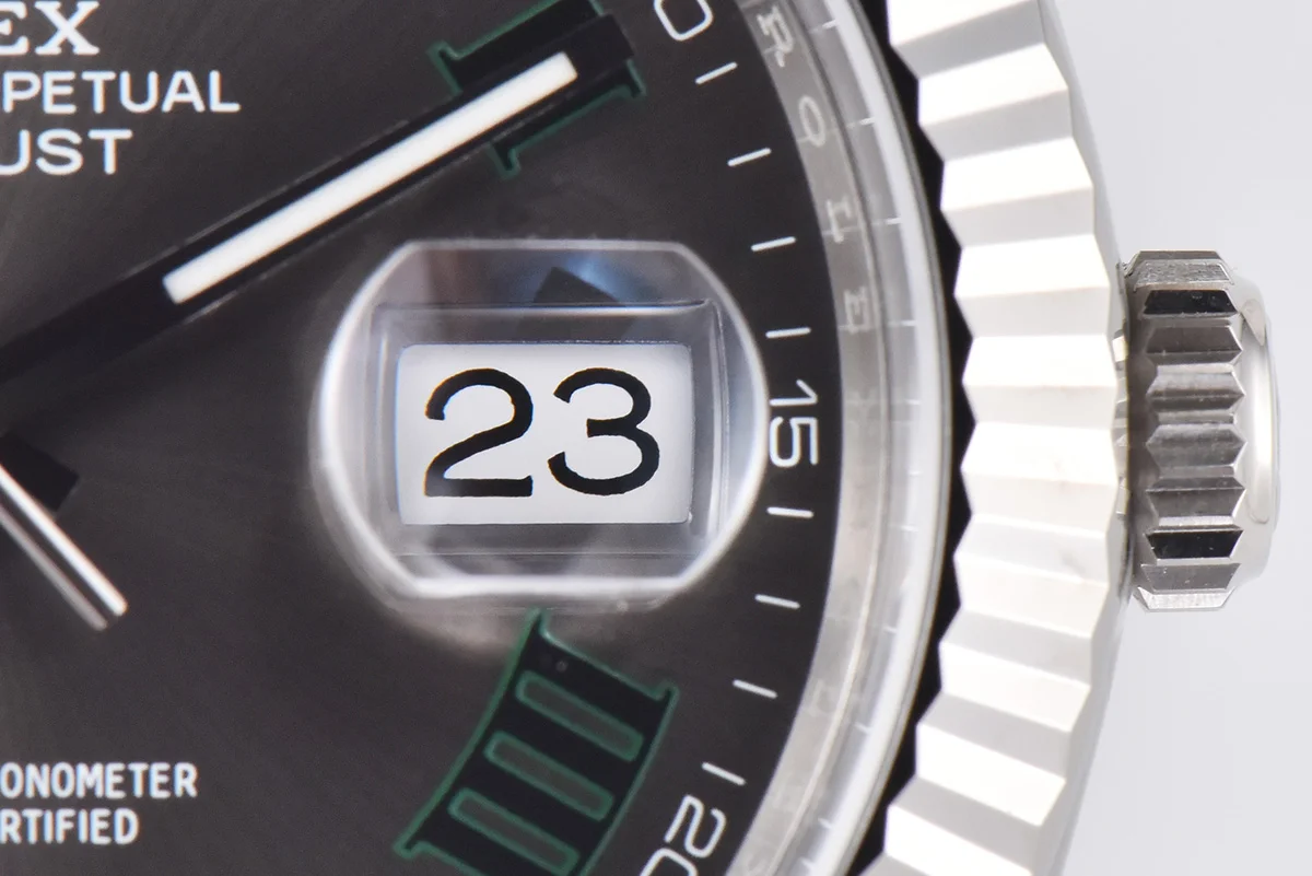 Datejust 41 126334 Slate Dial Stick Markers on Oyster Bracelet