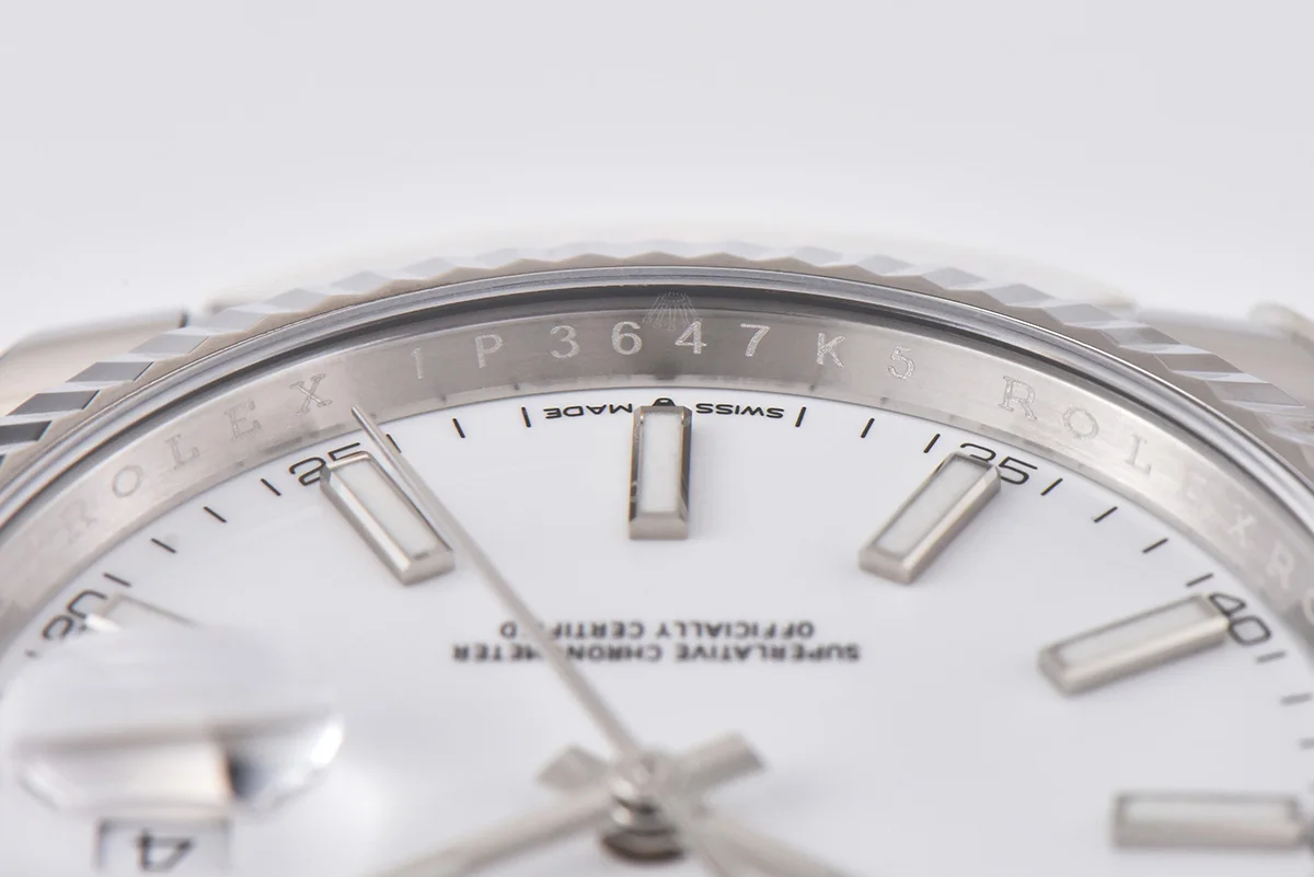 Datejust 41 126334 White Dial Stick Markers on Oyster Bracelet