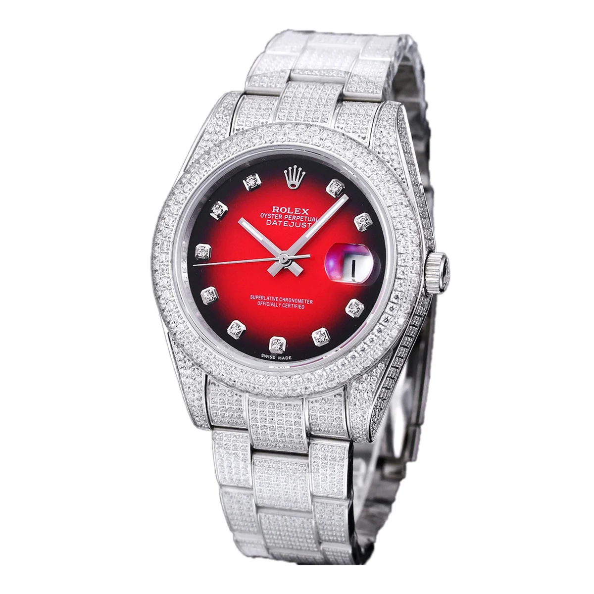 Datejust 41 with Diamond Markers in Steel