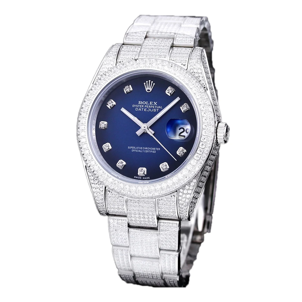 Datejust 41 with Diamond Markers in Steel