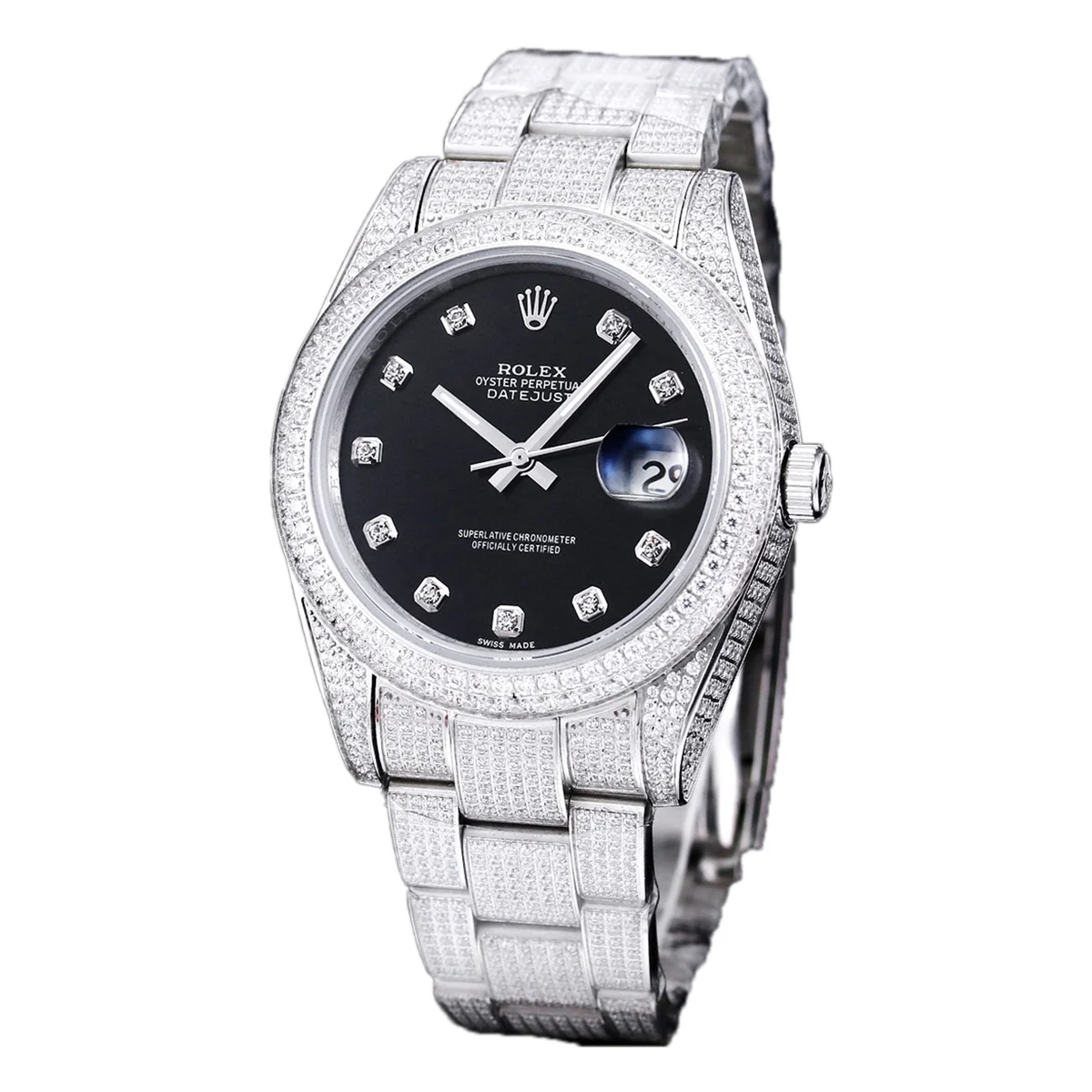 Datejust 41 with Diamond Markers in Steel