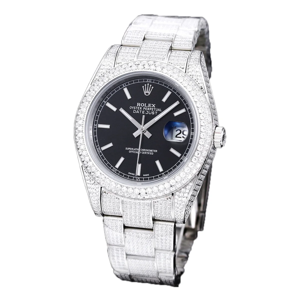 Datejust 41 with Stick Markers in Steel