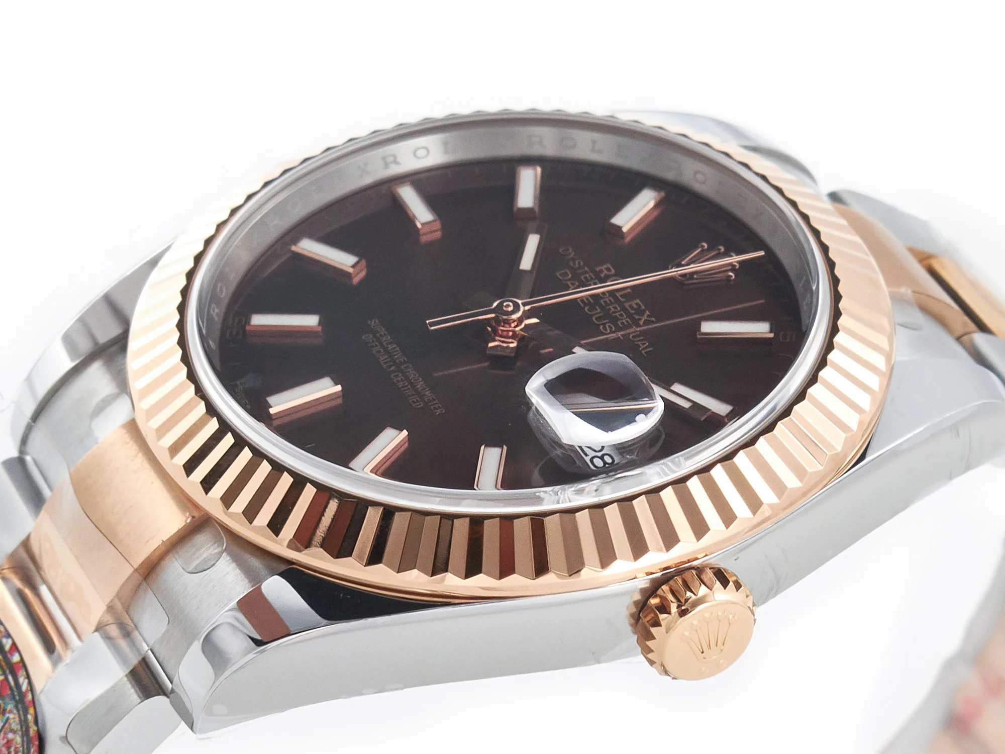 DateJust 41mm 126331 904L SS/RG Clean 1:1 Best Edition Brown Dial on Oyster Bracelet VR3235