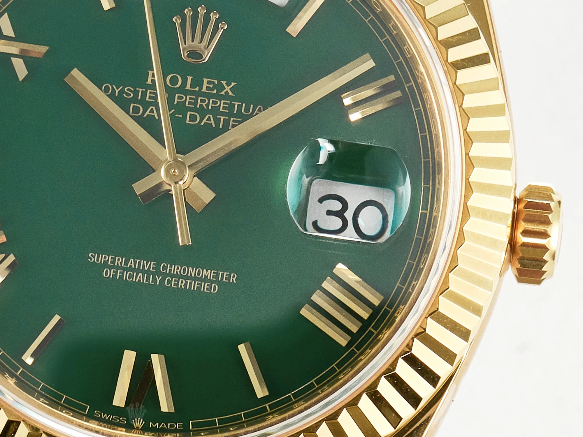 Day Date 40 YG 228238 ARF 1:1 Best Edition Green Roman Dial on President Bracelet VR3255